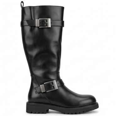 HEAVENLY FEET WOMENS EMILY HIGH LEG BOOT - BLACK